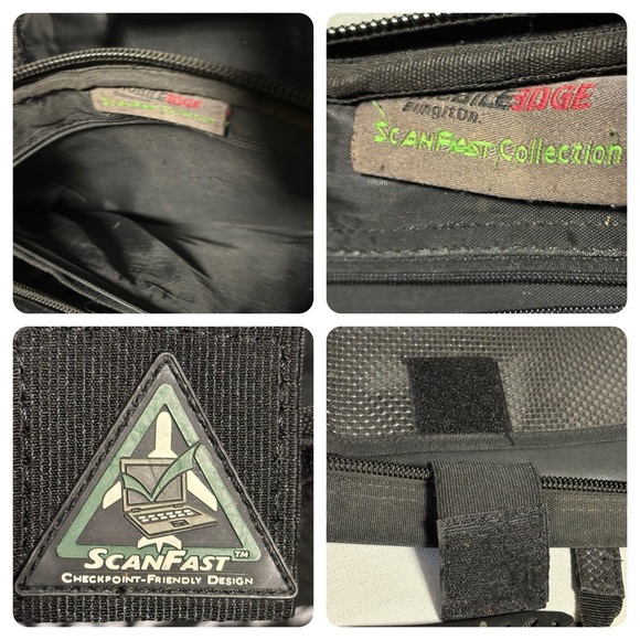 Mobile Edge Nylon ScanFastCollection Checkpoint Laptop Briefcase black 11X14 - Picture 15 of 16